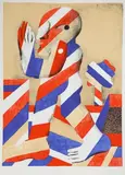 Streifenfigur by Horst Antes, 1968, color lithograph, sold Mar 2026