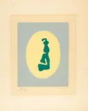 Aus: Le Soleil recerclé by Hans Arp, 1966, color woodcut, offered Mar 2026