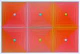 Six Squares by Richard Anuszkiewicz, 1969, screenprint, sold Mar 2026