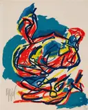 Unteilbares Teil by Karel Appel, 1961, color lithograph, sold Mar 2026