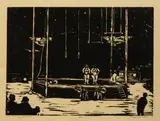 Arena by Philipp Bauknecht, 1915, woodcut, sold Mar 2026