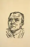 Selbstbildnis 1922 by Max Beckmann, woodcut, sold Mar 2026