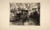 Aus dem Tiergarten by Lovis Corinth, 1920, etching, sold Mar 2026