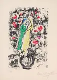 Menu pour une réception sur le bateau-mouche by Marc Chagall, 1959, color lithograph, sold Mar 2026