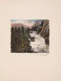 Wildbach (aus: Schweizer Landschaften) by Lovis Corinth, 1923, color lithograph, offered Mar 2026