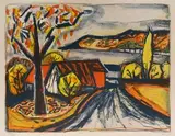 Hemmenhofen by Otto Dix, 1954, color lithograph, offered Mar 2026