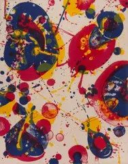 Pasadena Box by Sam Francis, 1963, color lithograph, sold Mar 2026