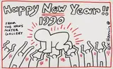 Happy New Year by Keith Haring, 1990, screenprint, sold Mar 2026