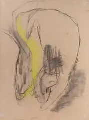 Ohne Titel by Leiko Ikemura, 1986, pastel, sold Mar 2026