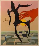 Rebus by Man Ray, 1972, color lithograph, offered Mar 2026