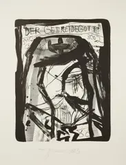 Der Getreidegott 2003 / Junker Toni 2006 / Colonel Iverson 2007 by Jonathan Meese, lithograph, offered Mar 2026