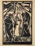 Die Heiligen Drei Könige by Christian Rohlfs, woodcut, sold Mar 2026
