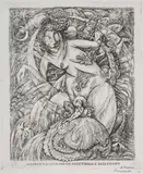 Werden by Heinrich Vogeler, 1921, etching, sold Mar 2026