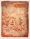 Ciel et terre by Zao Wou-ki, 1957, color lithograph, offered Mar 2026