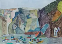 Steinbruch by Werner Gilles, 1947, oil on board, sold Mar 2026