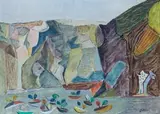 Steinbruch by Werner Gilles, 1947, oil on board, sold Mar 2026