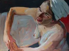 Ohne Titel by Johannes Grützke, oil on canvas, sold Mar 2026