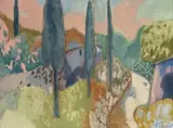 In der Toscana by Heinrich Steiner, oil on canvas, offered Mar 2026
