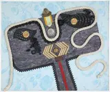 Ohne Titel by Enrico Baj, 1965, collage, sold Mar 2026