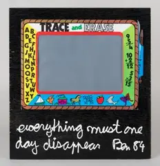 Everything must one day disappear by Ben Vautier, acrylic, sold Mar 2026