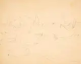 Boote, Forio d'Ischia / Ohne Titel (Boote) by Eduard Bargheer, 1947, ink, offered Mar 2026
