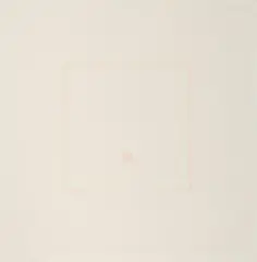 Ohne Titel (roséfarbenes Quadrat im Quadrat) by Antonio Calderara, 1972, watercolor, offered Mar 2026