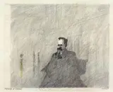 Nitzsche in Venedig by Paul Flora, 1989, drawing, sold Mar 2026