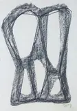 Ohne Titel by Karl Hartung, 1951, charcoal, sold Mar 2026