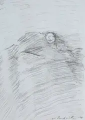 Ohne Titel by Gerhard Rühm, 1998, pencil, offered Mar 2026