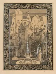 Königspaar im Burggarten by Heinrich Vogeler, drawing, sold Mar 2026