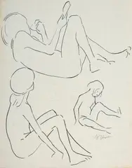 Sammlung Skizzen by Heinrich Vogeler, ink, sold Mar 2026
