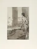 Philosoph (Aus: Vom Tode II by Max Klinger, etching, sold Sep 2026