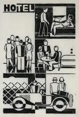 Untitled by Gerd Arntz, 1927, oil, sold Sep 2026