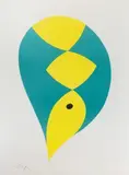 Blatt-Torso by Hans Arp, 1960, lithograph, sold Sep 2026