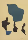 Composition mit fünf Formen by Hans Arp, 1964, color lithograph, sold Sep 2026
