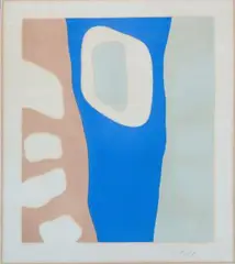 Coulisses de forêt by Hans Arp, 1955, color lithograph, sold Sep 2026