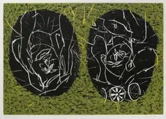 Brotteller by Georg Baselitz, 1994, color woodcut, sold Sep 2026