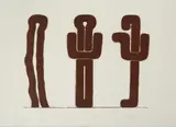 Figuren by Joannis Avriamidis, 1967, lithograph, sold Sep 2026