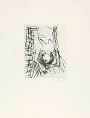 Ohne Titel by Georg Baselitz, 1982, drypoint, sold Sep 2026