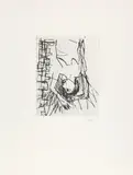 Ohne Titel by Georg Baselitz, 1982, drypoint, sold Sep 2026