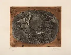 Char noir by Georges Braque, 1958, color etching, sold Sep 2026