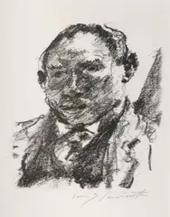 Selbstbildnis by Lovis Corinth, 1922, lithograph, offered Sep 2026