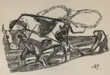 Pflügender Bauer by Otto Dix, 1949, lithograph, sold Sep 2026