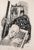 Saul und David by Otto Dix, 1950, lithograph, sold Sep 2026