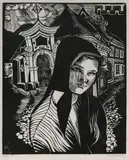 Das Mädchen von Prachatitz by Conrad Felixmüller, 1924, woodcut, sold Sep 2026