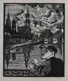 Zeichner von Dresden by Conrad Felixmüller, woodcut, sold Sep 2026