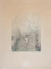 Ohne Titel by Max Ernst, 1961, etching, sold Sep 2026