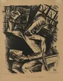 Soldat im Irrenhaus by Conrad Felixmüller, lithograph, sold Sep 2026