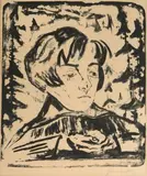 Lauschende by Walter Gramatté, 1920, lithograph, sold Sep 2026