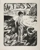 Knabe am Strand by Erich Heckel, 1933, lithograph, offered Sep 2026